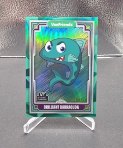 2025 Topps Chrome VeeFriends Brilliant Barracuda Green Refractor 08/99 Card #80 - Picture 1 of 2