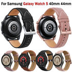 For Samsung Galaxy Watch 4 5 Pro 42mm 46mm 4 Classic Leather Band Strap Bracelet
