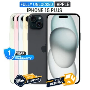 Apple iPhone 15+ Plus 5G Desbloqueado (A2847) - Muy Buen Estado - Imagen 1 de 17