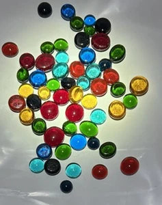 Fused Oceanside Glass Frit Balls Transparent Dots various Colors, 96 COE, 1 Oz - Picture 1 of 10