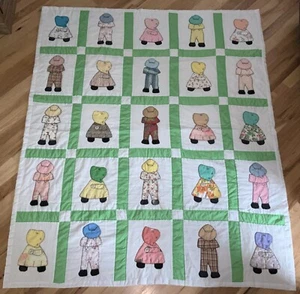 Sunbonnet Sue handgefertigte Decke 81"x 66" sehr gepflegt - Bild 1 von 12