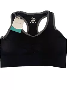 Trainings BH Sport Large Heathyoga schwarz herausnehmbare Polsterung Neu mit Etikett - Bild 1 von 5