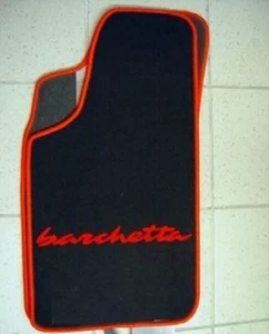 Fussmatten für Fiat Barchetta Autoteppiche schw/rot - Bild 1 von 1