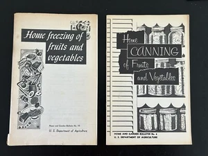 Vintage Home Canning of Fruits and Vegetables 1972 PB Booklet Set Of 2 - Picture 1 of 13
