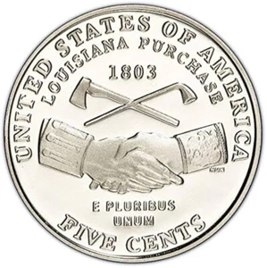 2004 P Jefferson Nickel 'Peace' 'Brilliant Uncirculated' Louisiana Purchase US - Picture 1 of 2