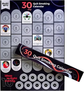 Motti Way Quit Smoking Scratch Off Inspirational Calendar Poster - Motivational - Picture 1 of 7