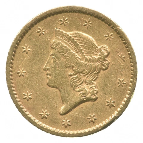 1854-S $1 Liberty Head Gold Dollar Piece *2631 Cover