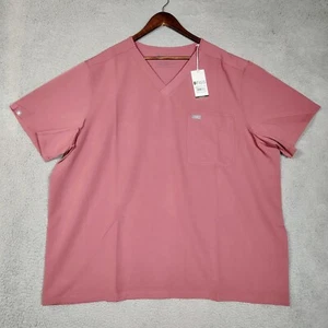 Figs Leon Three Pocket Scrub Top 4XL Mauve Pink Surgical PO#4907 NWT - Picture 1 of 10