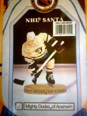 NHL ANAHEIM DUCKS HOCKEY SANTA CHRISTMAS FIGURE FLAMBRO IMPORTS NEW RARE Cover