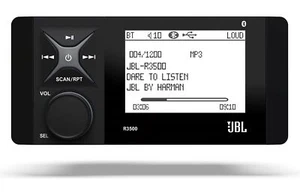 JBL R3500 Marine Media Receiver Built-in Amplifier Bluetooth BT5 AM/FM/WB Stereo - Picture 1 of 6