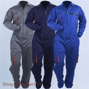 Work Overall Uniform Men Women Working Coveralls Welding Car Workshop Clothes - Picture 1 of 31