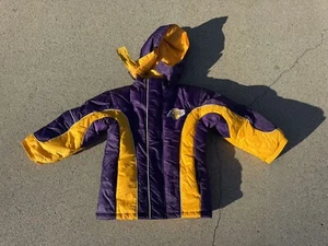 Vintage Los Angeles Lakers Puffer Jacket Size 6 In Kids - Picture 1 of 5