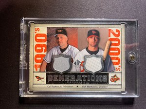 Cal Ripken Jr/ Nick Markakis 2008 SP Legendary Cuts Dual Game-Used Jersey GEN-RM