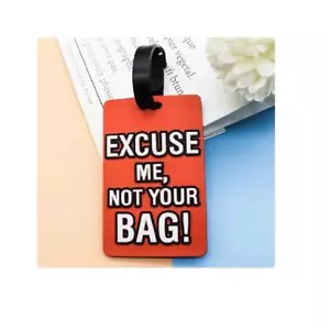 Etiqueta de equipaje maleta nombre etiqueta bolsa de identificación diversión novedad vacaciones bolsa de viaje - Imagen 1 de 2