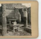 Ruins In Pompeii Italy Stereoview