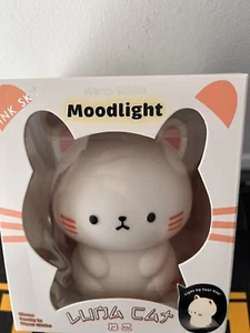 Pink Sky Luna Cat Mood light Nightstand Warm White - Picture 1 of 6