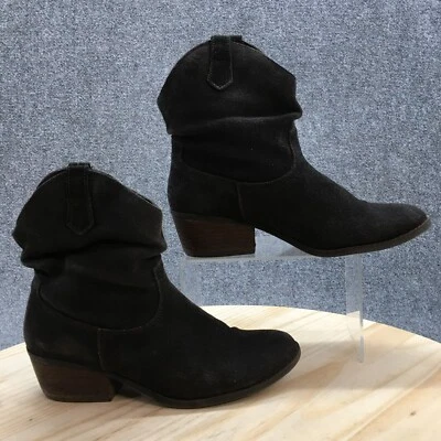 White Mountain Western Boots Womens 8.5 M Slammin Gray Leather Pull On Block - Image 1 of 4