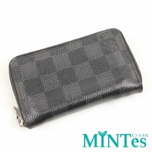 Auth Louis Vuitton Damier Graphite Zippy Coin Purse Coin Case N63076 Canvas [Use - Picture 1 of 6
