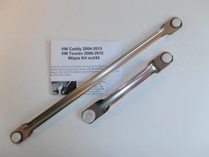 VW Caddy 04-22 Touran 06-15 Wiper Motor Mechanism Linkage Push Rod Set. UK made - Picture 1 of 1