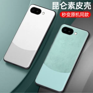 Para Google Pixel 9A, Lujo Moda Cuero PU Goma Suave Negro Recubrimiento Estuche Cubierta - Imagen 1 de 16