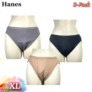 NWOT 3-Pack Hanes XL Fresh & Dry Moderate Leak Protection Womens Brief FD40AS - Picture 1 of 10