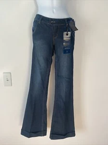 Nuevos pantalones vaqueros de mezclilla azul Highway nuevos con etiquetas acampanados 0 - Imagen 1 de 12