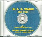 USS Walke DD 723 CRUISE BOOK 1952 - 1953 Log Korea CD