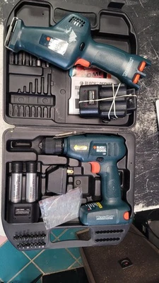 READ BLACK & DECKER VP650 VP870 7.2v Cordless Versa-Pak Reciprocal Saw & Drill - Image 1 of 4