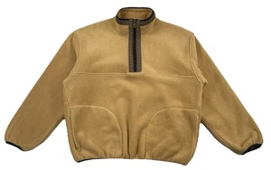 Vintage Woolrich 1/2 Zip Fleece Pullover Camel Braun Made In USA Herren Large - Bild 1 von 6