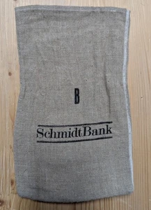 Geldsack Schmidt Bank Größe B Original - wie Geldsack Bundesbank - Bild 1 von 2