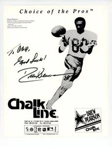 Anuncio fotográfico autografiado 8x10 de los Dallas Cowboys de Drew Pearson - COLECCIÓN CHIP SMITH - Imagen 1 de 1