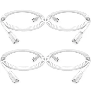 (Paquete de 4) Cable de conexión de luz LED de tienda T5 T8 de 6 pies, cable vinculable de doble extremo. - Imagen 1 de 7