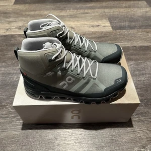 New On Running Cloudrock Mid WP Kelp Lead Men's Hiking Shoes Size 8.5 23.99047 - Picture 1 of 15