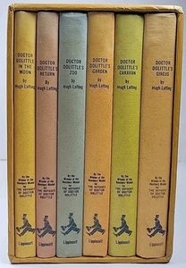 1967 Dr. Doolittle Vintage Book Series 6 Piece Set Spine In Awesome Condition. - Bild 1 von 15