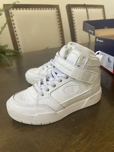 Tennis Champion Sneakers BOYS Size 9 White Arena Power High Top Rise Shoes - Picture 1 of 6