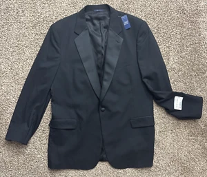 Brooks Brothers Men's Brooksease One Button Blazer Jacket Black 48 XL USA - Picture 1 of 14