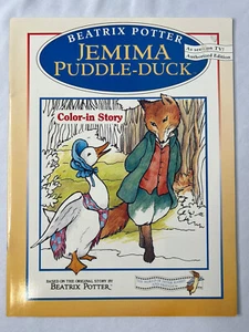 Jemima Puddle-Duck Color-In Story Coloring Book Beatrix Potter 1994 Unused - Picture 1 of 6