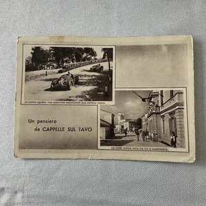 Vintage Italian Postcard Post Card Coppa Acerbo Racing Race Car 1951 Postmark - Picture 1 of 12