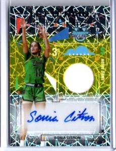 2024-25 BOWMAN BEST U SONIA CITRON YELLOW LAZER LET IT RAIN RELIC AUTO # 16/75 - Picture 1 of 2