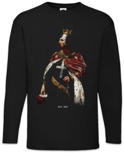 Richard I. Langarm T-Shirt King Portrait Crusader Crusade England United Kingdom - Picture 1 of 1