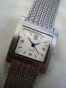 Paolo Gucci Pg857wisp Ladies Mesh Steel Watch.7.4"Slide Band.24mm Band.Tested - Picture 1 of 4