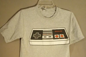 Nintendo T Shirt Short Sleeve Kids S Gray Casual Gamer Player - Picture 1 of 15