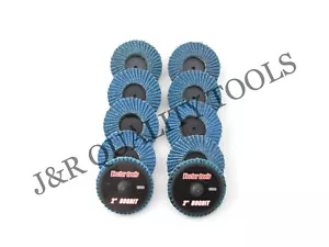 10 PC VCT TOOLS 2" R-LOCK SANDING FLAP DISCS ZIRCONIA 100 GRIT - Picture 1 of 1