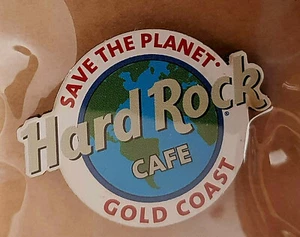 GOLD COAST SAVE THE PLANET RECYCLED WOOD LOGO + CARD SERIES Hard Rock Cafe PIN - Picture 1 of 2