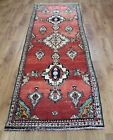 OLD WOOL HAND MADE   ORIENTAL FLORAL RUNNER AREA RUG CARPET 290 X 80  CM