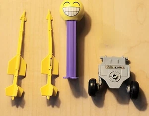 1986 Gi Joe Conquest X-30 Jet Ersatzteil Posten: Heckfahrwerk + Raketen - Bild 1 von 7