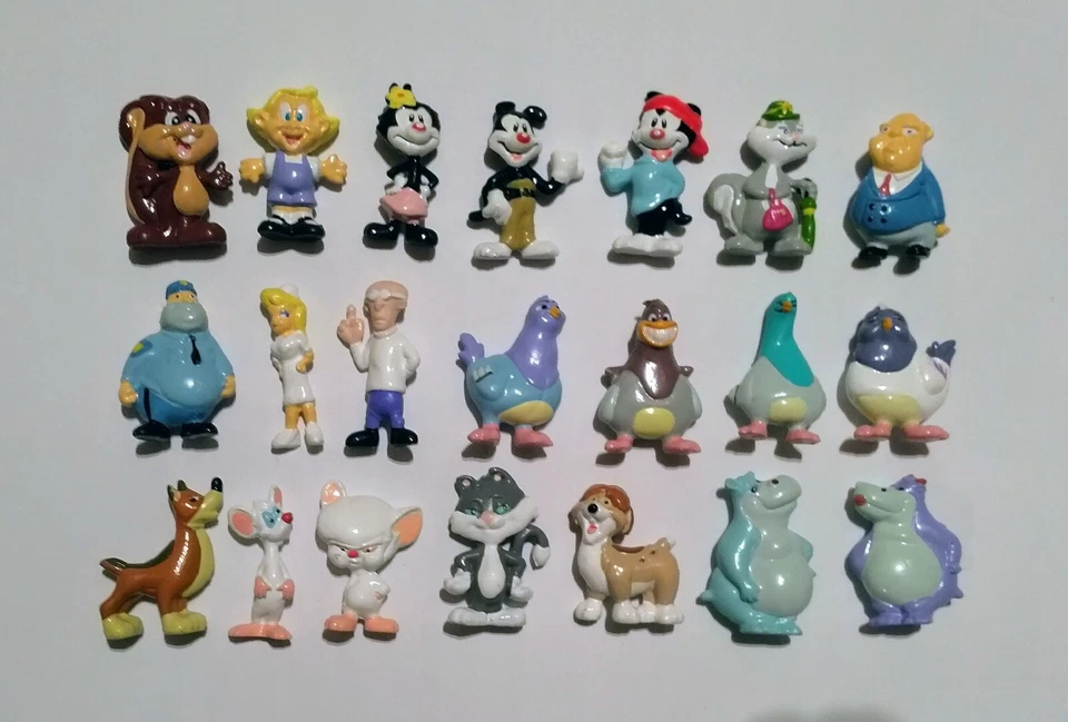 ANIMANIACS FIGURINES SET WARNER BROS PANINI - VINTAGE COLLECTIBLES MINIATURES - Image 1 of 1