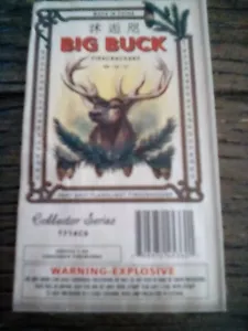 firecracker label BIG BUCK 16s size pack label great condition see pix - Picture 1 of 3