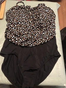 Suddenly Slim By Catalina Womens One Piece Swimsuit Size 2X 18W/20W - Picture 1 of 6
