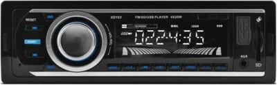 XO Vision XD103: FM & MP3 Stereo Receiver with USB Port & SD Card Slot - Black - Image 1 of 2